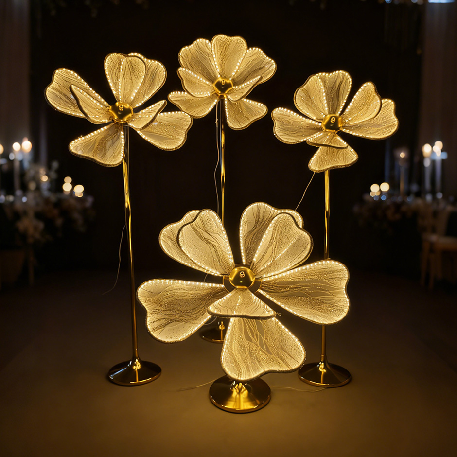 Golden Peony Flower