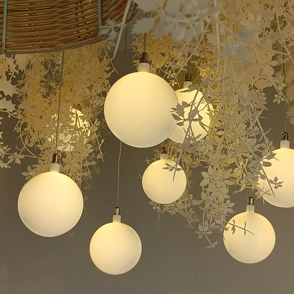 Milk White Ball Pendant Light