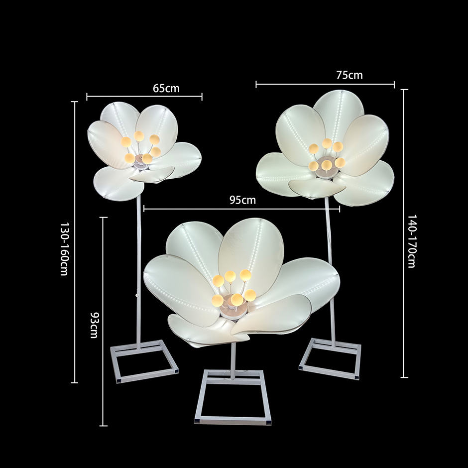 Camellia Set Three Decorative Lights