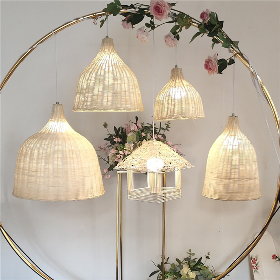 Bamboo Woven Pendant Light