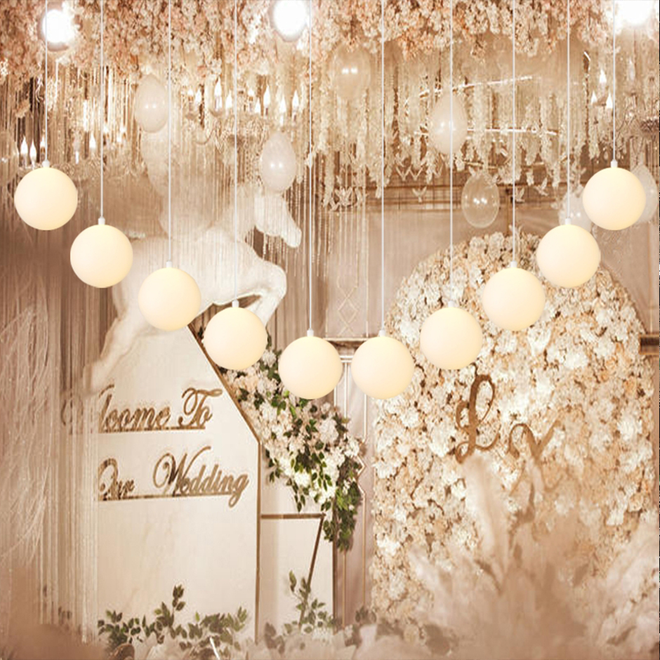 Milk White Ball Pendant Light