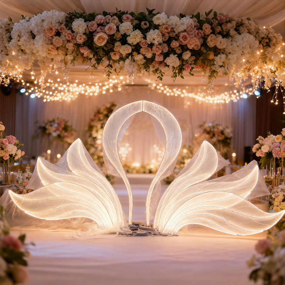 Swan Background Decorative Light