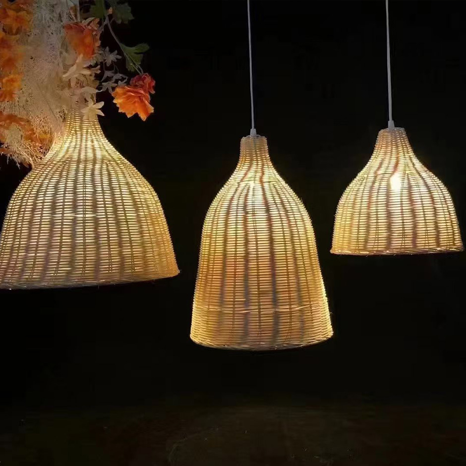 Bamboo Woven Pendant Light