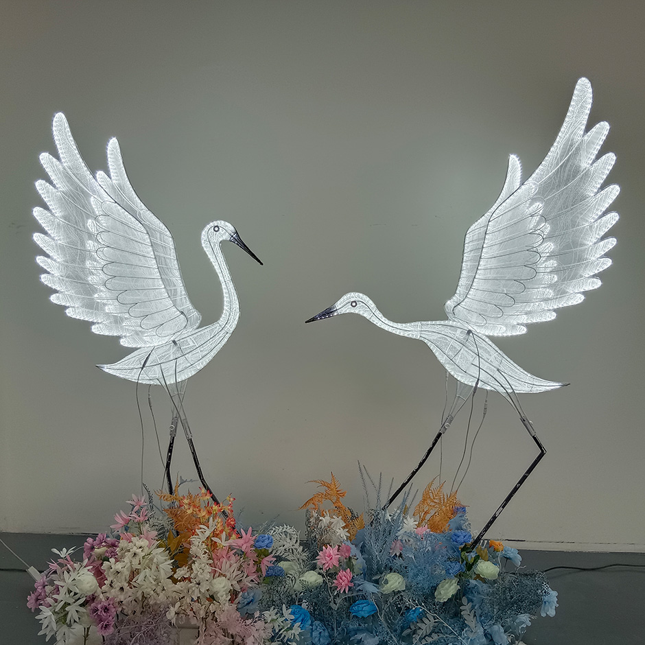 White Egret Ornament
