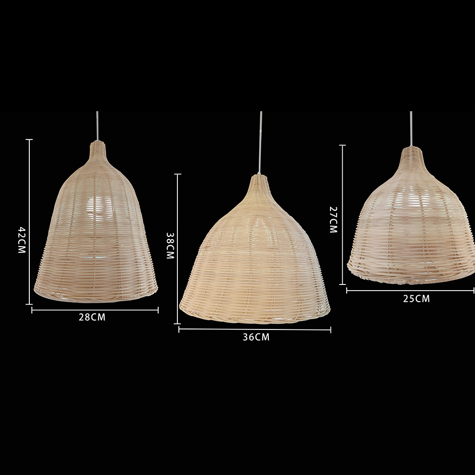 Bamboo Woven Pendant Light